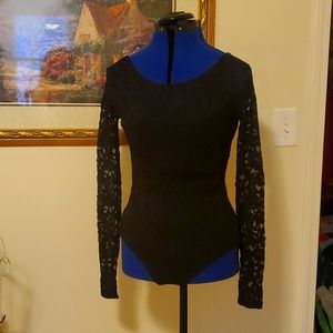 Beautiful black lace body suit